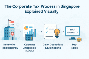 The Corporate Tax Process in Singapore Explained Visually