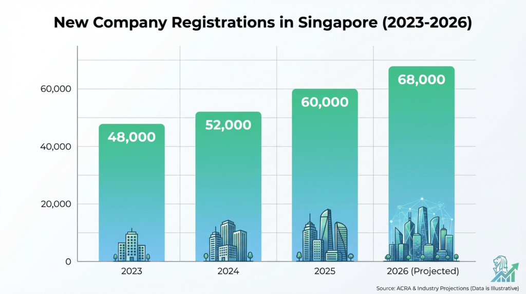 Singapore Company Incorporation Statistics 2023-2026