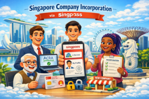 incorporation via Singpass cost, requirement