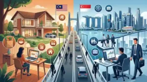 can you have a business in Singapore while living in Johor?