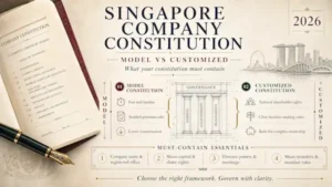 Singapore Company Constitution: Model vs Customized & What Yours Must Contain