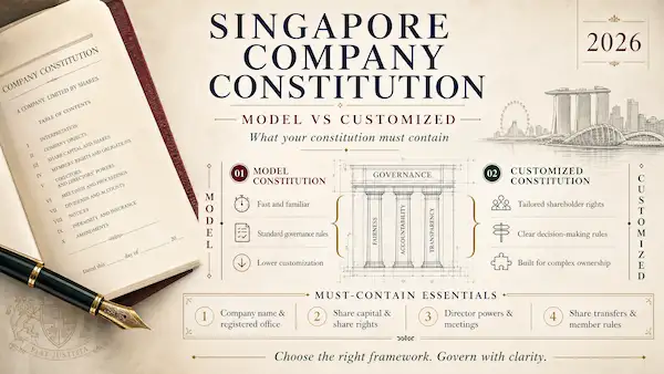 Singapore Company Constitution: Model vs Customized & What Yours Must Contain